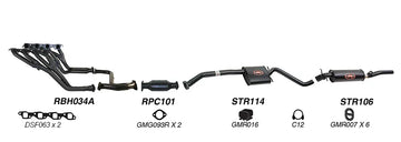 Redback Exhaust System for Holden Statesman (03/1990 - 06/1999), Caprice (03/1990 - 06/1999) - Brixton 4x4 - Buy Online Now!